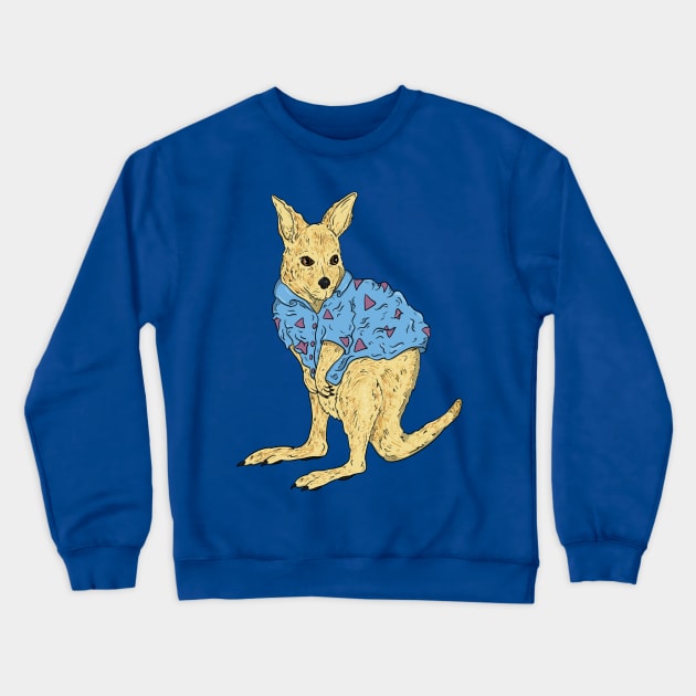 Modern Wallaby Crewneck Sweatshirt by GeekVisionProductions